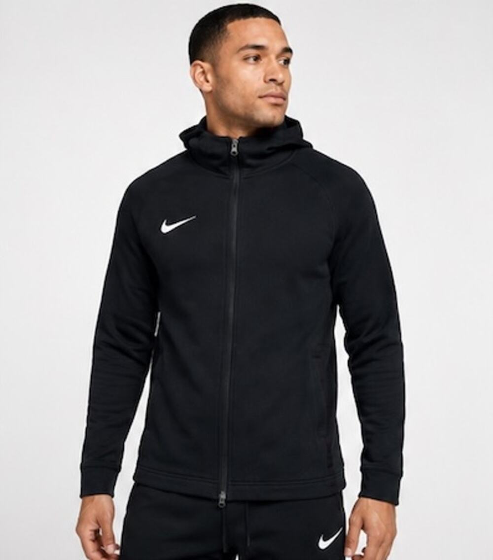 Nike Dri-FIT Showtime Full-Zip Basketball Hoodie Black Size Large